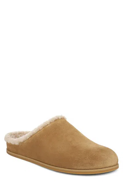 Vince Leo Genuine Shearling Lined Mule In Animal Print