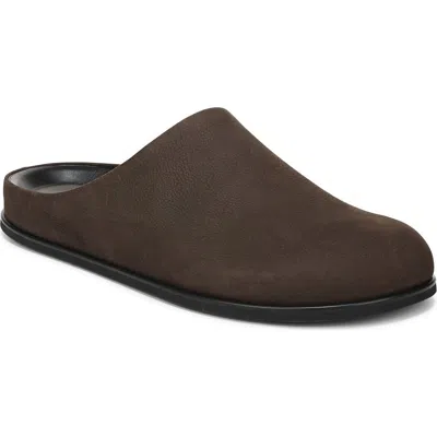 Vince Leo Suede Clogs Cocoa Brown