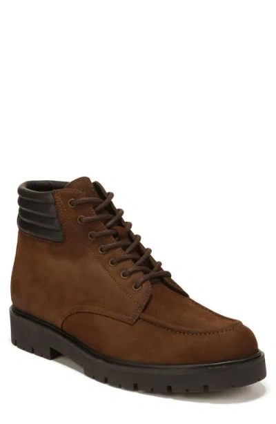 Vince Leonard Lugged Suede Boot In Brown