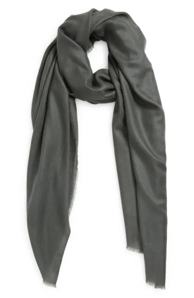 Vince Lightweight Cashmere Scarf In Black