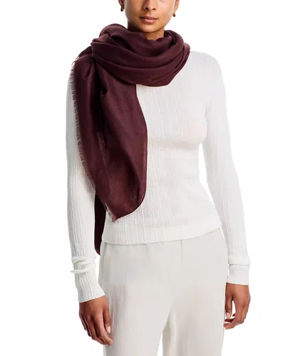 Vince Lightweight Cashmere Scarf In Burgundy