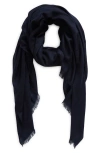 Vince Lightweight Cashmere Scarf In Blue