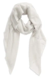 Vince Lightweight Cashmere Scarf In Gray
