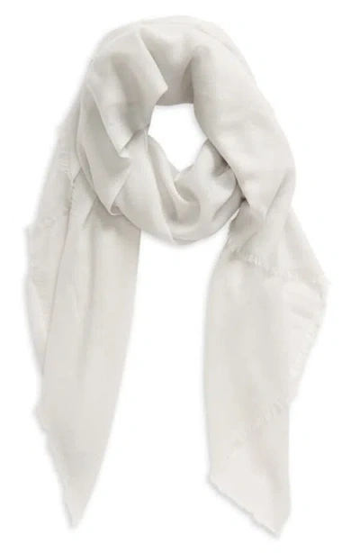 Vince Lightweight Cashmere Scarf In Gray