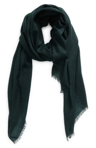 Vince Lightweight Cashmere Scarf In Medium Green