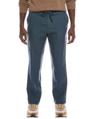 Vince Lightweight Hemp Pant In Blue