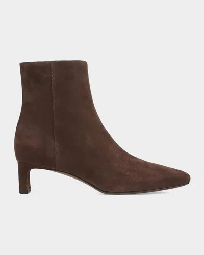 Vince Lilith Suede Ankle Boots In Brown