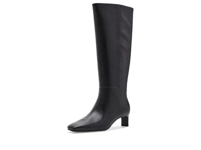 Vince Lilith Tall Wide Calf Women's Boots Black: 10 M, Leather/suede
