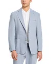 Vince Linen & Wool Melange Solid Slim Fit Suit Jacket In Light Blue