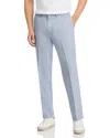 Vince Linen & Wool Melange Solid Slim Fit Suit Pants In Light Blue