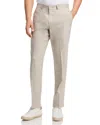 Vince Linen & Wool Melange Solid Slim Fit Suit Pants In Stone