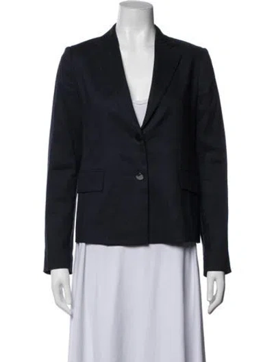 Pre-owned Vince Linen Blazer In Blue