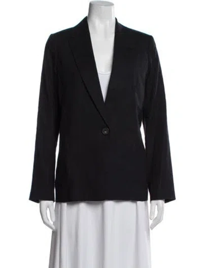 Pre-owned Vince Linen Blazer In Blue