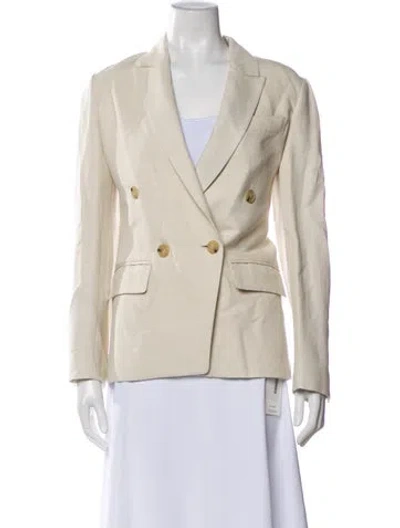 Pre-owned Vince Linen Blazer In Neutral