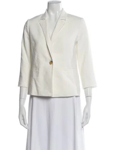 Pre-owned Vince Linen Blazer In Neutral