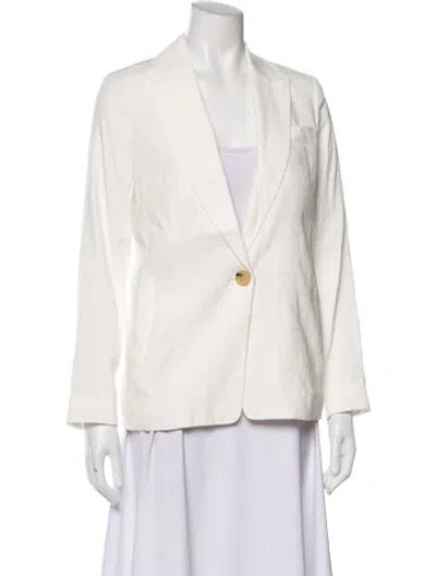 Pre-owned Vince Linen Blazer In Neutral