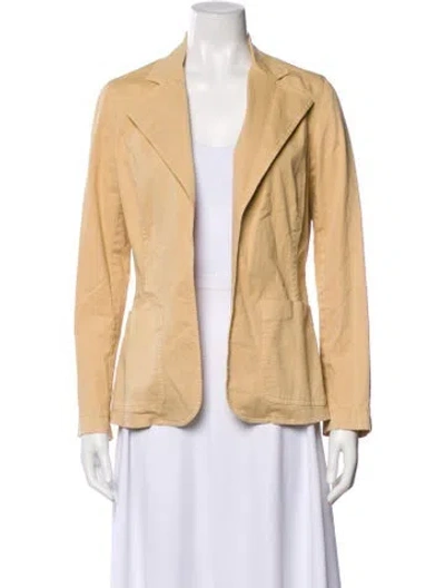 Pre-owned Vince Linen Blazer In Neutral