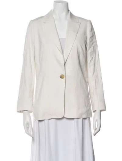 Pre-owned Vince Linen Blazer In Neutral