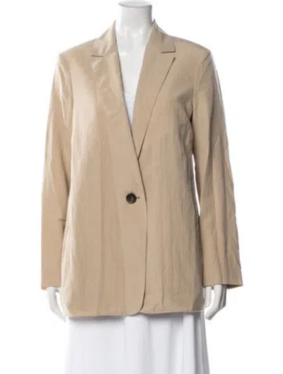 Pre-owned Vince Linen Blazer In Neutral