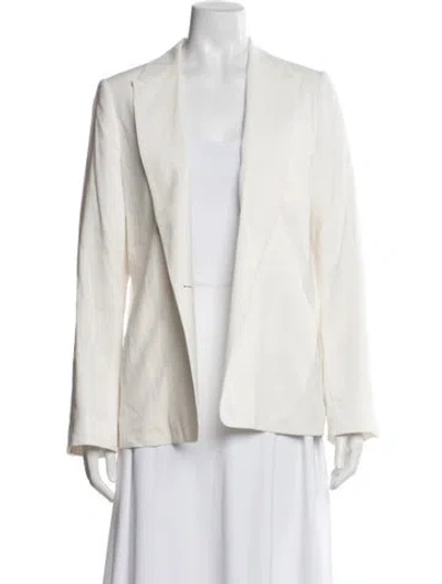 Pre-owned Vince Linen Blazer In Neutrals