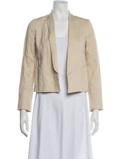 Pre-owned Vince Linen Blazer In Neutrals