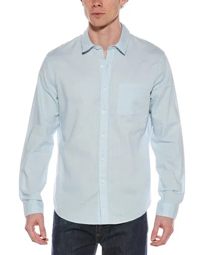 VINCE VINCE LINEN-BLEND BUTTON-DOWN SHIRT