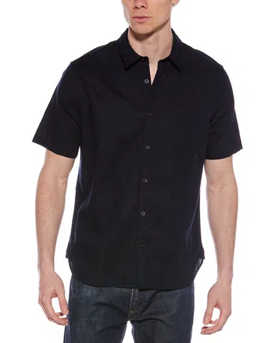 VINCE LINEN-BLEND BUTTON-DOWN SHIRT