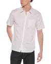 Vince Solid Linen Button Down Shirt In Pink