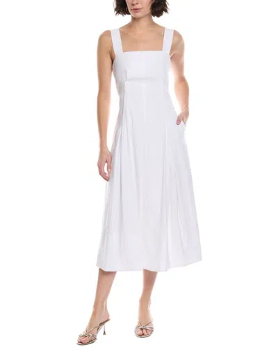 Vince Linen-blend Cami Dress In White