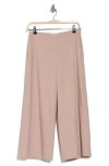 Vince Linen Blend Crop Wide Leg Pants In Rose Pearl