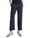 Vince Cotton Stretch Mid-rise Bootcut Pants In Coastal Blue