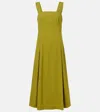 Vince Linen-blend Midi Dress