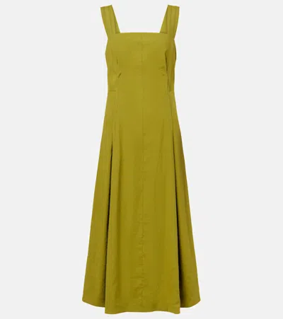 Vince Linen-blend Midi Dress