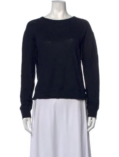 Pre-owned Vince Linen Crew Neck Sweater In Black