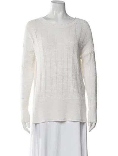Pre-owned Vince Linen Crew Neck Sweater In Neutrals