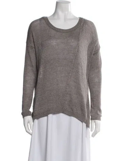 Pre-owned Vince Linen Crew Neck Sweater In Neutrals