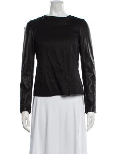 Pre-owned Vince Linen Jacket In Black
