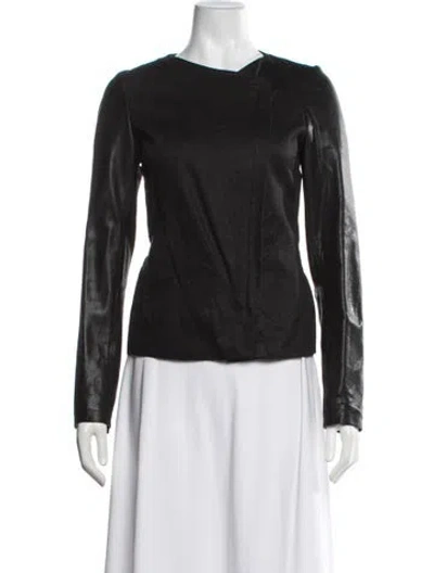 Pre-owned Vince Linen Jacket In Black