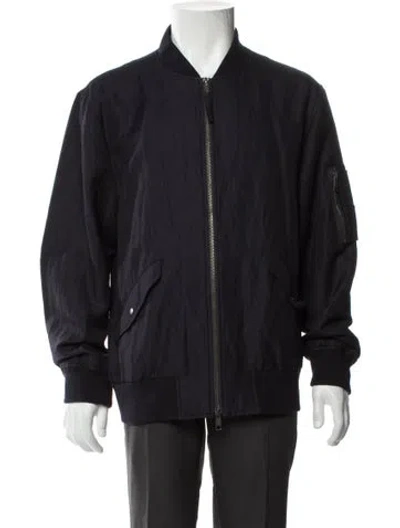 Pre-owned Vince Linen Jacket In Blue