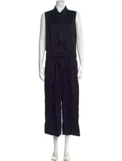 Pre-owned Vince Linen Jumpsuit In Blue