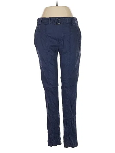 Pre-owned Vince Linen Pants In Blue