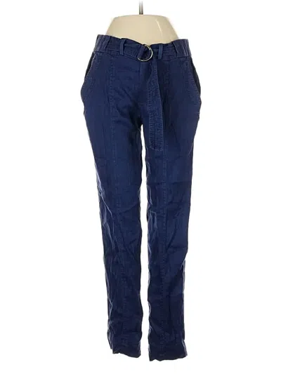 Pre-owned Vince Linen Pants In Blue
