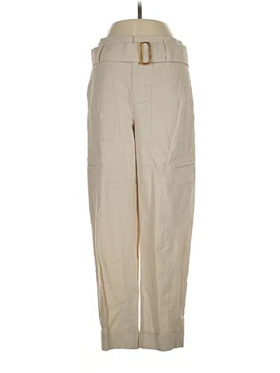Pre-owned Vince Linen Pants In Tan