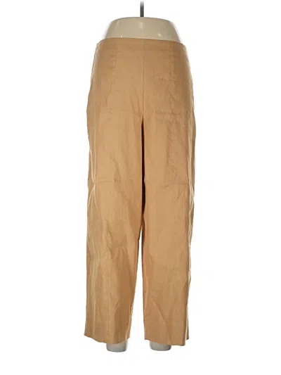 Pre-owned Vince Linen Pants In Tan