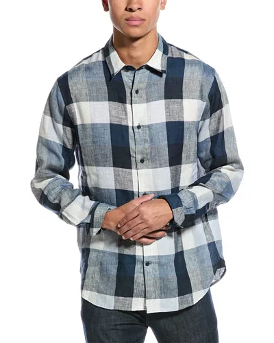 Vince Linen Shirt In Blue