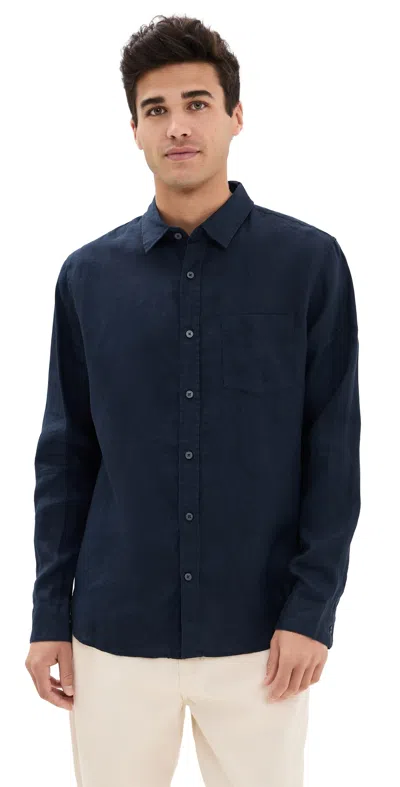 Vince Linen Shirt Coastal