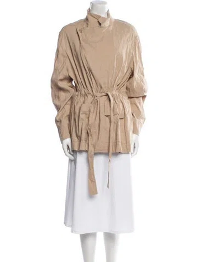 Pre-owned Vince Linen Utility Jacket In Neutral