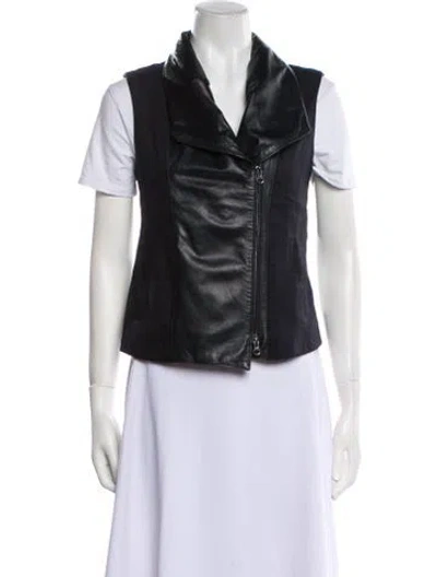 Pre-owned Vince Linen Vest In Black