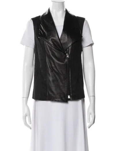 Pre-owned Vince Linen Vest In Black