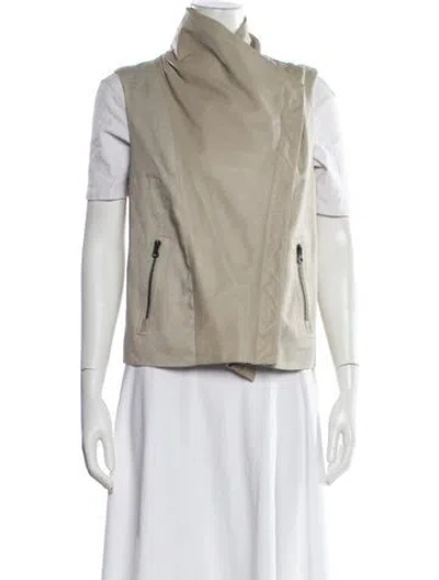 Pre-owned Vince Linen Vest In Neutral